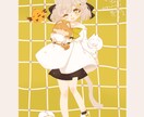 かわいく魅力的に仕上げる等身イラスト描きます イラストに関わるすべてのオプション込みでの等身イラストです イメージ1