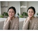 自然で透明感のあるレタッチ(人物・風景)いたします 「もっとこうだったらな」という写真への思いを実現させます イメージ1