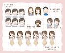 ゆるふわシンプルな表情差分6点セットお描きします SNSスタートを応援！YouTubeやTikTok挿絵にも！ イメージ9