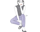アイコンにも◎おしゃれで繊細な似顔絵を描きます 繊細でお洒落なイラストに仕上げます！ イメージ2