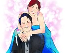 ウェディングに使えるシンプルなイラスト作成します ウェディングボード・結婚祝い・贈呈品 イメージ3