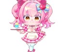 デフォルメイラスト作成いたします 2.5頭身で可愛く！アニメ塗でポップな仕上がり！ イメージ2