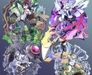 ゲーム、小説やラノベのイラスト描きます 中程度のデフォルメ、線画のないアニメ塗り イメージ4