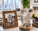 写真から愛犬・愛猫の3Dライトを制作しますます 人の手による3D造形と手彩色で忠実に再現 イメージ4