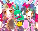 アイコンイラスト描かせていただきます 丸背景も可！オリキャラ・擬人化・デフォルメ幅広く対応！ イメージ2