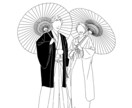 シンプルでオシャレなウェルカムボード描きます お写真からイラストを描きます♫ イメージ4