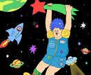 ポップで可愛いイラスト描きます アイコン、挿絵、グッズ、ラベルなどお好きな用途に イメージ6