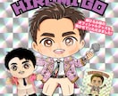 ビックリマン風のおしゃれなちびキャラを描きます シール化してお届けも可能です！ イメージ2