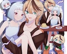 SNSアイコン、TRPG立ち絵等で使えます 他サービスで多数実績あり！イメージ通りのイラストをお届け！ イメージ4