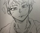 初心者ですがアニメのイラストを描かせて頂きます 線画や白黒・色付き等のイラストでハガキに心を込めて描きます。 イメージ4