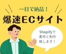 お急ぎ専用！ShopifyでECサイトを作成します とにかく素早くECサイトを作りたい人向け！ イメージ1