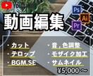 高品質とスピード納品で動画編集いたします 丁寧な編集とコミュニケーションをお約束します！ イメージ1
