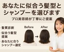 プロがあなたに似合う髪型シャンプー提案をします プロがあなたの悩みを聞き似合う髪と合うシャンプーを提案 イメージ1