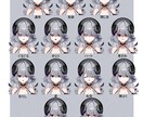 Vtuberのデザイン～パーツ分けまで作成します 細かいパーツ分けや表情、衣装差分に対応しています。 イメージ9