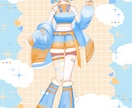 キラキラしたかわいい女の子のイラストを描きます 1枚絵、立ち絵、SNSアイコンなど イメージ4