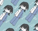 アイコン作成します 可愛いアイコン描きます。青系ゆるイラストです。 イメージ5