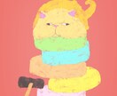 可愛い動物デジタルアートを作ります かわいくアーティスティックな動物絵を描きます！ イメージ2