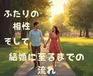 あなたの運命の結婚相手と出会いの時期を占います お相手様との出会い・相性・結婚後の未来まで丁寧に鑑定♡ イメージ4