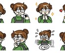 LINEスタンプをセット作成します LINEスタンプイラストのセット作成 イメージ4