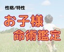 お子様の性格や運勢、家族との相性占います お子さんを深く理解して子育ての悩みを解消.☆* イメージ1