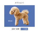 ペットの写真を水彩風アートに仕上げます データ納品｜名前入れ無料｜オプションで装飾付きメッセージ可能 イメージ3