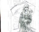 モノクロイラスト描きます 挿し絵調、アイコン風、似顔絵などを描いていきたいと思います。 イメージ2