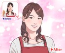 オープン価格◆アニメ調でリアル寄りな似顔絵描きます 商用・二次利用◎清潔感・信頼性が伝わるバランスの取れた似顔絵 イメージ8