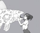 キャッチーでメッセージ性を感じるイラストを描きます カワイイからかっこいいまで幅広く対応/セール中 イメージ8