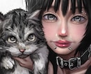 可愛い厚塗りイラストを制作します SNSやアイコンにお使いいただけます!! イメージ7
