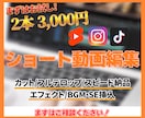 お試しください！ショート動画2本編集いたします YouTube・Instagram・TikTokなんでもOK イメージ1