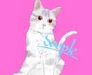 高画質！あなたの大切な家族をイラストにします フルオーダーメイドであなたの大切な家族をおしゃれな似顔絵に！ イメージ1