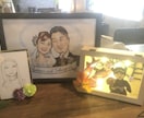 アナログの似顔絵をふんわりタッチで描きます 家族や大切な方との記念におすすめ！原画を納品致します。 イメージ3