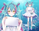厚塗りで高品質なLive2Dを後発特化で制作します 配信画面/背景/ネームロゴ/離席中/待機中/OP/ED可能 イメージ6