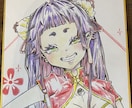 オリジナルキャラクターや似顔絵色紙を描きます どんなキャラでも可愛く描きます〜！色紙なので、部屋に飾れます イメージ1
