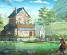 背景、キャラクター+背景の一枚絵の作成承ります ストーリー、世界観等を表現するのが得意です。 イメージ7