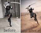 コスプレ写真を本格レタッチ致します コスプレ写真を作品のワンシーン風に加工いたします。 イメージ3