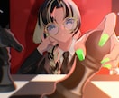 MV・Vtuber・SNS向けイラストを描きます 強い色彩表現で記憶に残る女の子イラストを制作します イメージ10