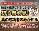 真の成功者のみが知るネットビジネスの始め方教えます 稼げないネットビジネスを続けるのはやめにしませんか？ イメージ1
