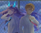 シックな色合いと可愛い絵柄でイラスト作成します 動画作成用、グッズ用等ご希望のあなただけのイラストを作成！ イメージ7