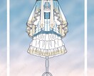 キャラクターの衣装デザイン画作成します 実績作りの為に１２月まで最低料金で対応しております。 イメージ5