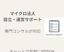 マイクロ法人の設立・運用をチャットでサポートします マイクロ法人専門コンサルが対応します イメージ1