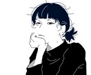 マーカー風のシンプル似顔絵アイコンを描きます 飾らないクールでシンプルな似顔絵アイコンがほしい方に イメージ2