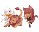 YouTubeスタンプ、ちびキャラ描きます ギャル、ヤンキー、獣人、ケモノ、ケモミミキャラが得意です！ イメージ6