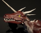 クリーチャー系3Dキャラクターを制作いたします ゲーム等で使用いただけるキャラクターモデルを作成します！ イメージ1