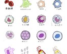 医療系のオリジナルイラスト作成します Lineスタンプ100件販売しまてます！！ イメージ10
