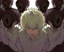 MV、歌ってみた動画などのイラストを制作いたします 暗くて不穏な雰囲気の厚塗りイラストをお求めの方へ イメージ4