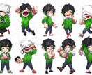 ミニキャラいっぱい描きます 使い回しのきく、たくさんのミニキャラ達、いかがですか？ イメージ3