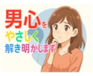 女性限定｜男心を読み解き恋の不安を解消します 彼の「なぜ？」を解き、不安を安心に変えます イメージ7