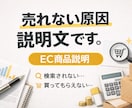 ECで商品説明文を作成します 検索と購入率を同時に高めます売れない原因を根本から見直します イメージ1
