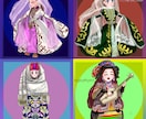 かわいい民族風アイコン作成します SNSで使える！あなたのキャラクターを民族衣装に着せ替えます イメージ3